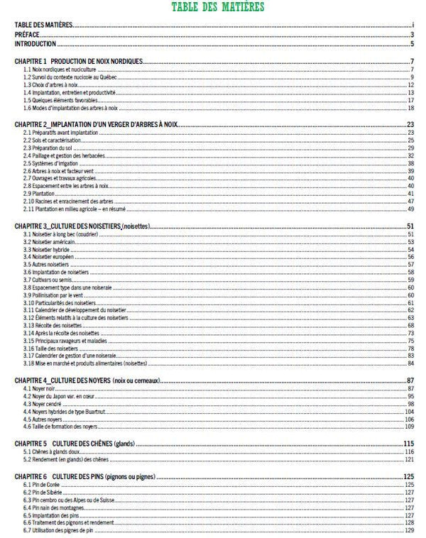 Guide pour la production de noix - en français